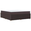 vidaXL R&aacute;m postele s matrac&iacute; s matrac&iacute; Tmavě hněd&aacute; 180 x 200 cm textil