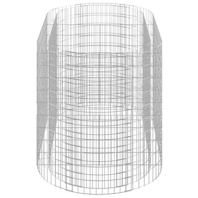 vidaXL Gabionový vyvýšený záhon pozinkované železo 200 x 100 x 100 cm