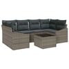 vidaXL Set pohovek 7 ks &Scaron;ed&aacute; 234 x 123,5 x 85 cm polyratan
