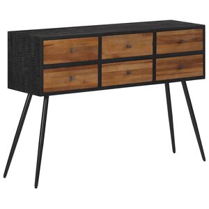 vidaXL Konzolov&yacute; stůl se z&aacute;suvkami 116 x 30 x 76 cm recyklovan&yacute; teak