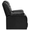 vidaXL Polohovateln&eacute; křeslo čern&eacute; uměl&aacute; kůže