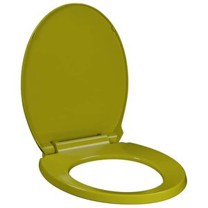 vidaXL WC sed&aacute;tko s pomal&yacute;m skl&aacute;pěn&iacute;m zelen&eacute; ov&aacute;ln&eacute;