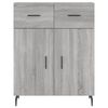 vidaXL Skř&iacute;ň highboard &scaron;ed&aacute; sonoma 69,5 x 34 x 180 cm kompozitn&iacute; dřevo
