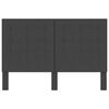vidaXL Pro&scaron;&iacute;van&eacute; čelo postele tmavě &scaron;ed&eacute; textil 140 x 200 cm
