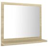 vidaXL Koupelnov&eacute; zrcadlo dub sonoma 40x10,5x37 cm kompozitn&iacute; dřevo