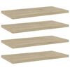 vidaXL Police na knihy 4 ks dub sonoma 40x20x1,5 cm kompozitn&iacute; dřevo