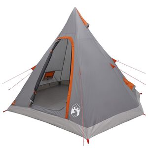 vidaXL Tipi Tent Water-Resistant 3m&iacute;stn&yacute; &Scaron;ed&aacute; a oranžov&aacute;