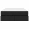 vidaXL Postel s &uacute;ložn&yacute;m prostorem a matrac&iacute; Čern&aacute; 120 x 200 cm