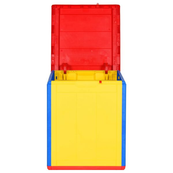 vidaXL Zahradn&iacute; &uacute;ložn&yacute; box barevn&yacute; PP ratan 90 l