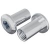vidaXL Zaji&scaron;ťovac&iacute; matice 2 ks Niklov&aacute; M6 x 25 mm Ocel