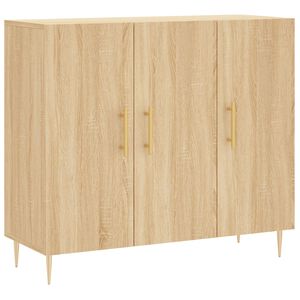 vidaXL Př&iacute;born&iacute;k dub sonoma 90 x 34 x 80 cm kompozitn&iacute; dřevo