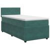 vidaXL Postel boxspring s matrac&iacute; Tmavě zelen&aacute; 90 x 190 cm Samet