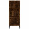 vidaXL Skř&iacute;ň highboard kouřov&yacute; dub 34,5 x 34 x 180 cm kompozitn&iacute; dřevo