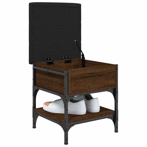 vidaXL Lavice s botn&iacute;kem hněd&yacute; dub 42 x 42 x 45 cm kompozitn&iacute; dřevo