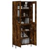 vidaXL Skř&iacute;ň highboard kouřov&yacute; dub 69,5 x 34 x 180 cm kompozitn&iacute; dřevo