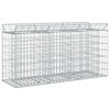 vidaXL Gabionov&yacute; vyv&yacute;&scaron;en&yacute; z&aacute;hon 150 x 50 x 80 cm Pozinkovan&aacute; ocel