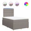 vidaXL Box spring postel s matrac&iacute; taupe 120x190 cm textil