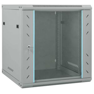 vidaXL S&iacute;ťov&yacute; kabinet s &uacute;loži&scaron;těm &Scaron;ed&aacute; 60 x 45 x 65 cm Ocel