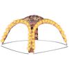vidaXL Party stan s LED světly 4 bočn&iacute; stěny 3,6x3,6x2,3 m mask&aacute;čov&yacute;