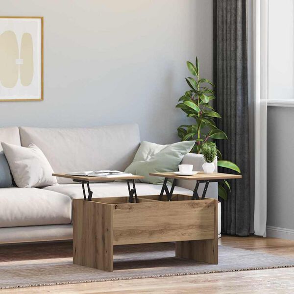 vidaXL Konferenčn&iacute; stolek Artisanov&yacute; dub 102 x 50,5 x 46,5 cm