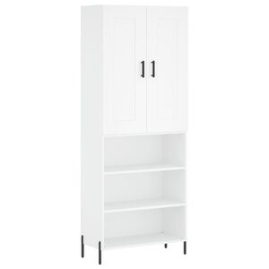 vidaXL Skříň highboard bílá 69,5 x 34 x 180 cm kompozitní dřevo