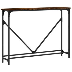 vidaXL Konzolov&yacute; stolek kouřov&yacute; dub 102x22,5x75 cm kompozitn&iacute; dřevo