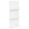 vidaXL Reg&aacute;l na časopisy B&iacute;l&aacute; 43 x 11 x 102 cm Kompozitn&iacute; dřevo