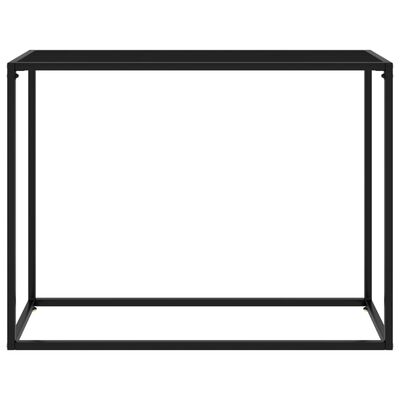 vidaXL Konzolový stolek černý 100 x 35 x 75 cm tvrzené sklo