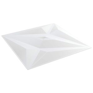 vidaXL N&aacute;stěnn&eacute; panely 12 ks 50 x 50 cm B&iacute;l&aacute; hvězda XPS pěna