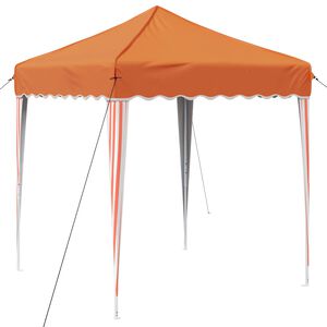 vidaXL P&aacute;rty stan s v&yacute;suvn&yacute;m st&aacute;nkem 195 x 195 x 245 cm Oranžov&aacute;
