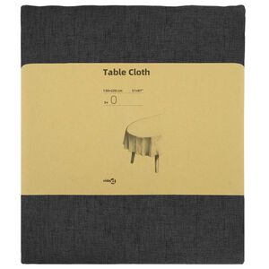 vidaXL Ubrousek na stůl 5 ks Ov&aacute;ln&yacute; Tmavě &scaron;ed&aacute; 130 x 220 cm