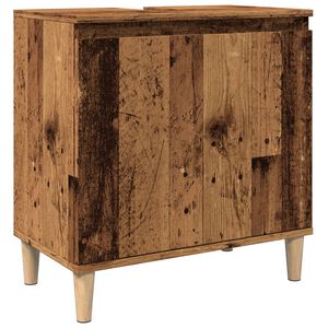 vidaXL Skř&iacute;ňka pod umyvadlo old wood 58 x 33 x 60 cm kompozitn&iacute; dřevo
