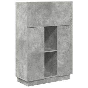 vidaXL Stůl Betonově &scaron;ed&aacute; 71,5 x 31,5 x 106,5 cm Kompozitn&iacute; dřevo