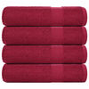 vidaXL osu&scaron;ky FROGN 4 ks Bordeaux 70x140 cm 360 gsm