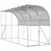 vidaXL Kurn&iacute;k proti zdi Stř&iacute;brn&aacute; 600 x 150 x 215 cm Pozinkovan&aacute; ocel