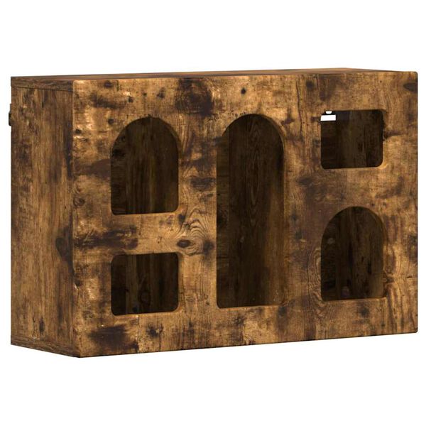 vidaXL Z&aacute;věsn&aacute; skř&iacute;ňka Kouřov&yacute; dub 60 x 20 x 40 cm kompozitn&iacute; dřevo