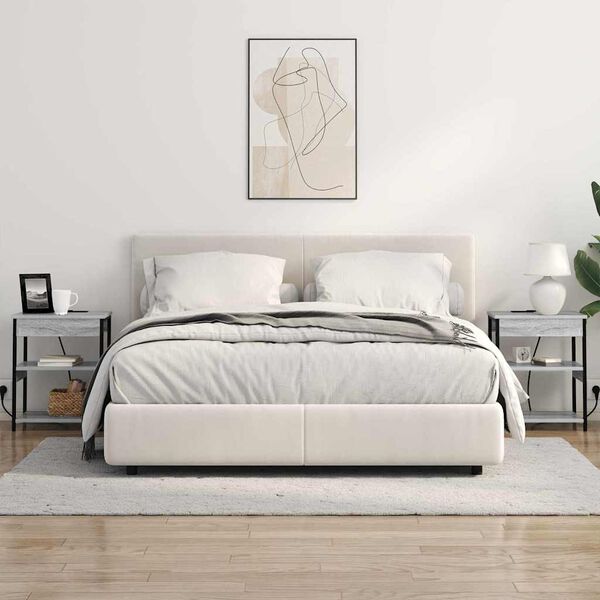 vidaXL Nočn&iacute; skř&iacute;ňka &Scaron;ed&aacute; Sonoma 41 x 31 x 51 cm kompozitn&iacute; dřevo