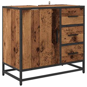 vidaXL Koupelnov&aacute; skř&iacute;ň Star&eacute; dřevo 65 x 33 x 60 cm kompozitn&iacute; dřevo