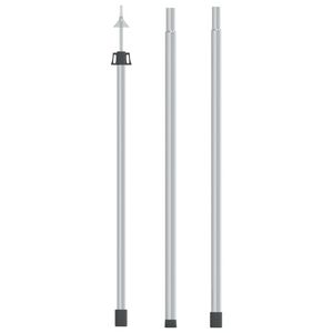 vidaXL Teleskopick&aacute; tyč pro celtu o d&eacute;lkce 102&ndash;260 cm hlin&iacute;k