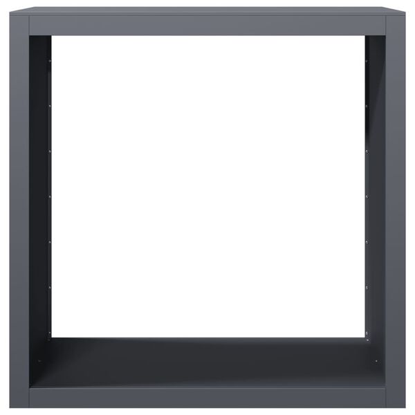 vidaXL Stojan na palivov&eacute; dřevo antracitov&yacute; 100 x 40 x 100 cm ocel