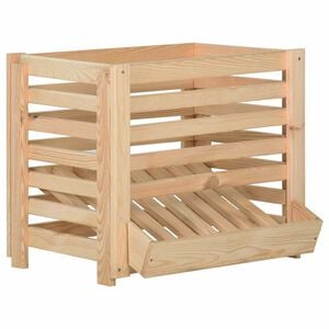 vidaXL Bedna na brambory 60 x 40 x 50 cm masivn&iacute; borov&eacute; dřevo