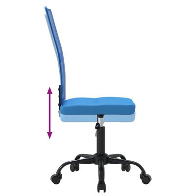 vidaXL Kancelářská židle výškově nastavitelná modrá síťovina