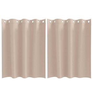 vidaXL Z&aacute;věsy na zatemněn&iacute; s kroužky 2 pcs Taupe 140 x 140 cm