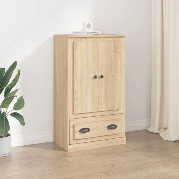 vidaXL Skříň highboard dub sonoma 60 x 35,5 x 103,5 kompozitní dřevo