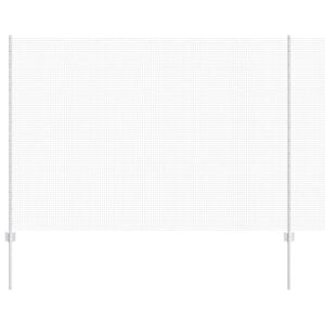 vidaXL Plot s sloupkem Stř&iacute;brn&aacute; 1,5 x 10 m Ocel