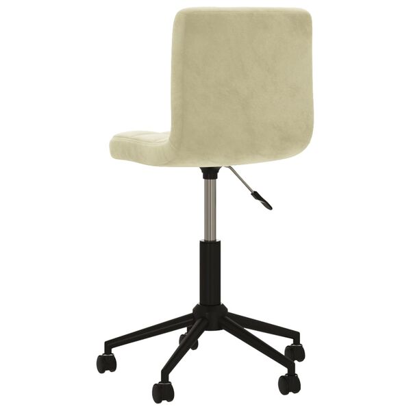 vidaXL Otočn&eacute; j&iacute;deln&iacute; židle 6 ks kr&eacute;mov&eacute; samet