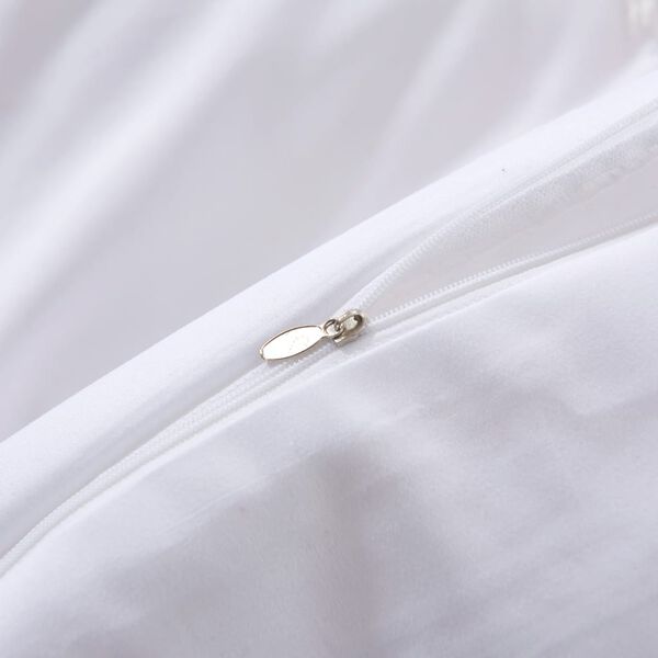 vidaXL Sada povlečen&iacute; b&iacute;l&aacute; 200 x 220 / 60 x 70 cm