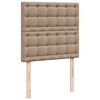 vidaXL Box spring postel s matrac&iacute; cappuccino 90x200 cm uměl&aacute; kůže