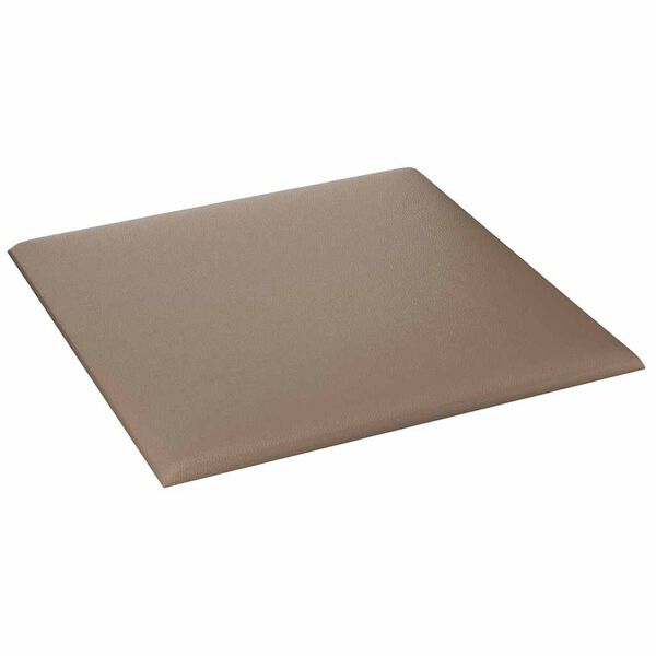 vidaXL N&aacute;stěnn&eacute; panely 12 ks cappuccino 30 x 30 cm uměl&aacute; kůže 1,08 m&sup2;