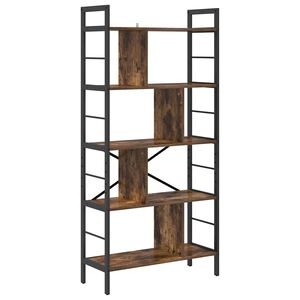 vidaXL Knihovna 9 &uacute;rovn&iacute; 75 x 30 x 156 cm Kompozitn&iacute; dřevo Kouřov&yacute; dub